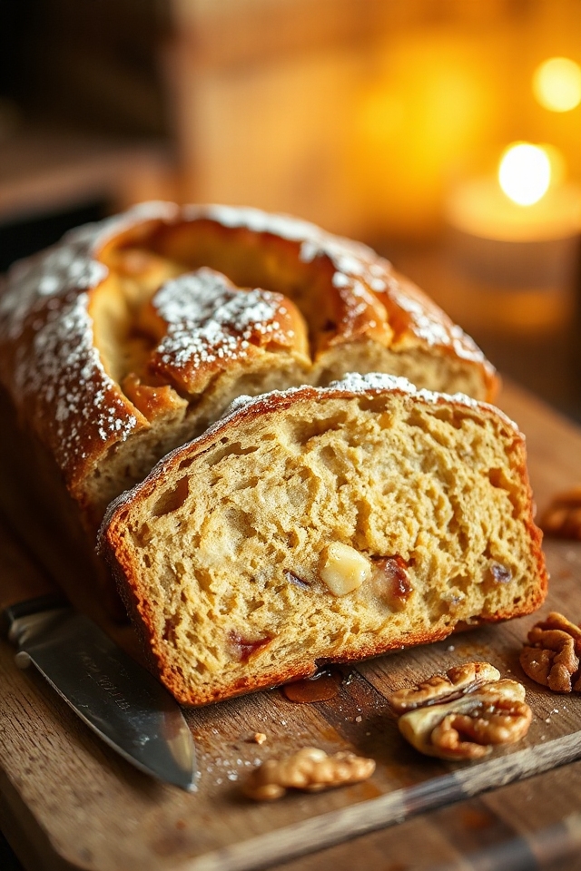 bake delicious apple banana bread