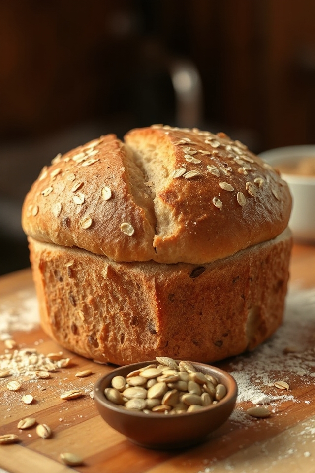 baking delicious multigrain bread