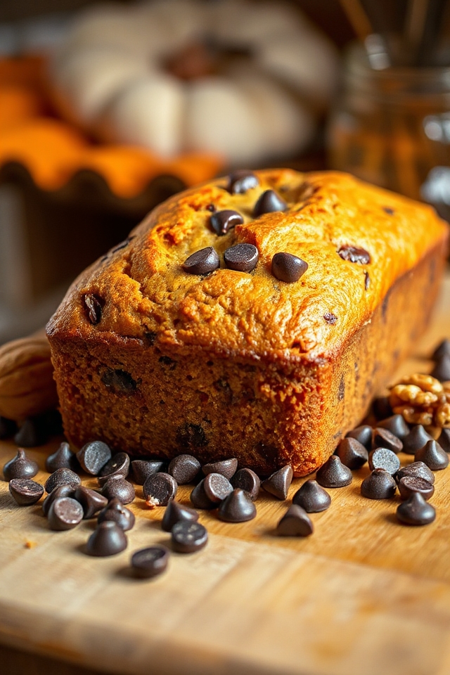 chocolate chip pumpkin bread