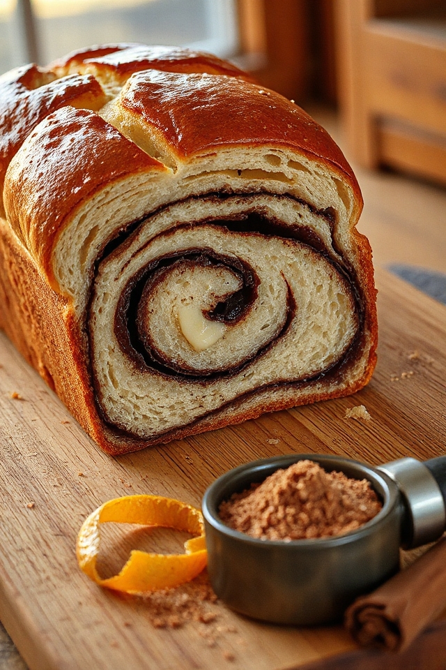 cinnamon bread baking process