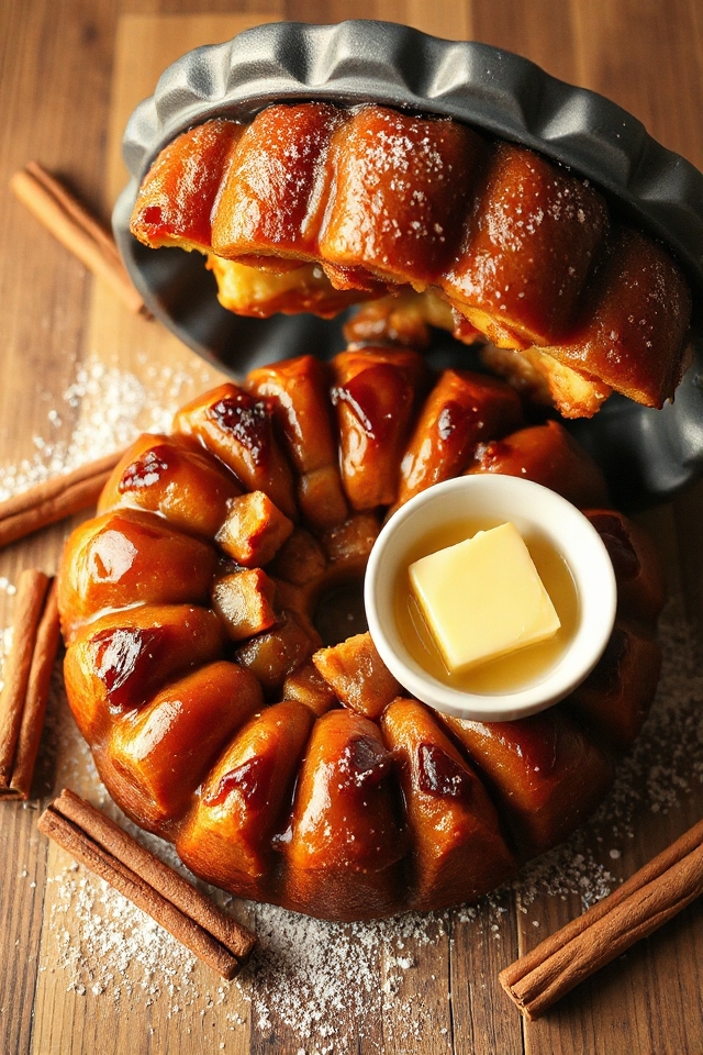cinnamon flavored pull apart bread