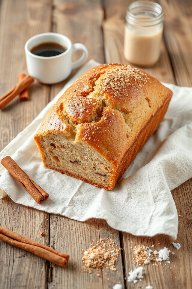 cinnamon flavored quick bread