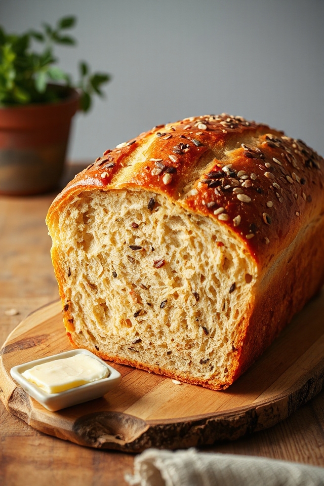 cozy baking seed bread