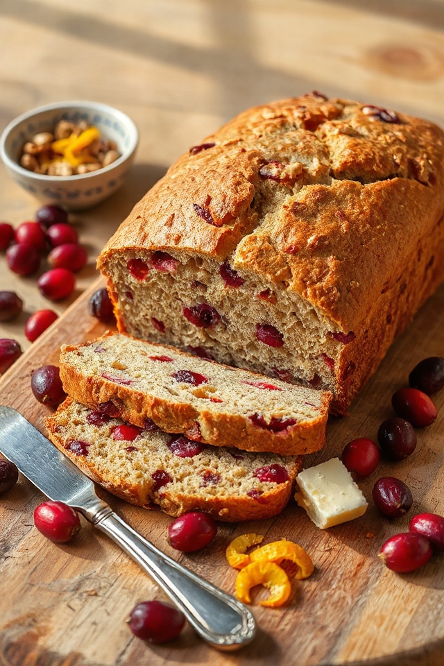 cranberry bread baking instructions