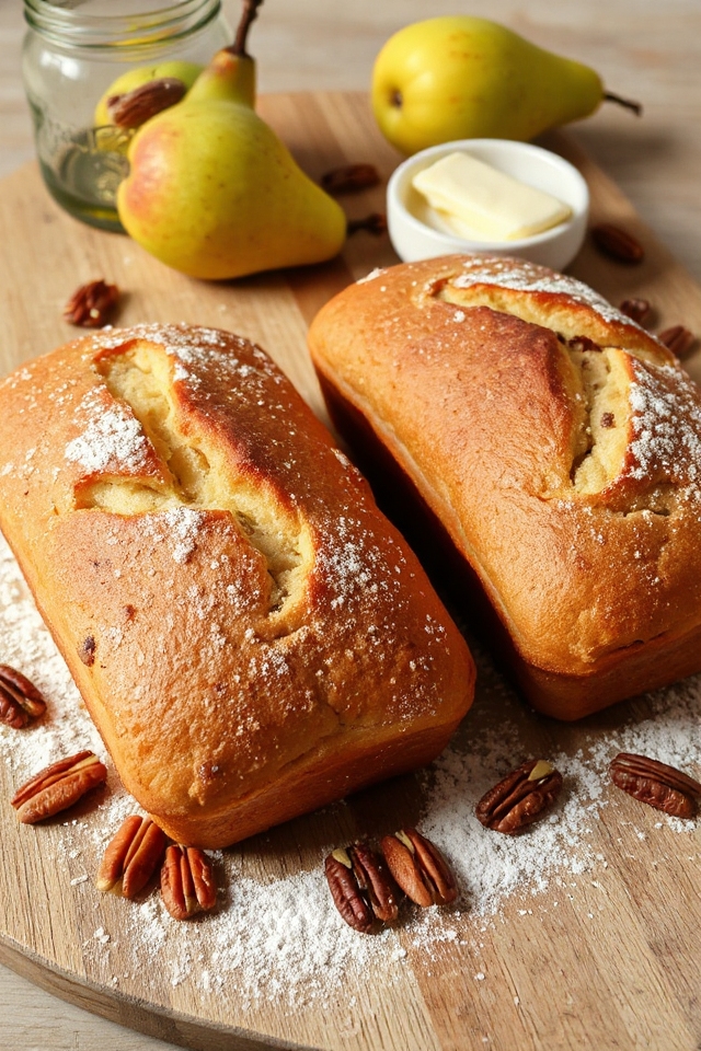 delicious homemade pear bread
