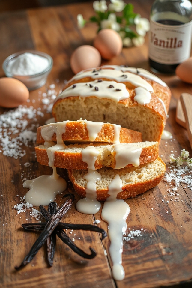 delicious homemade vanilla bread
