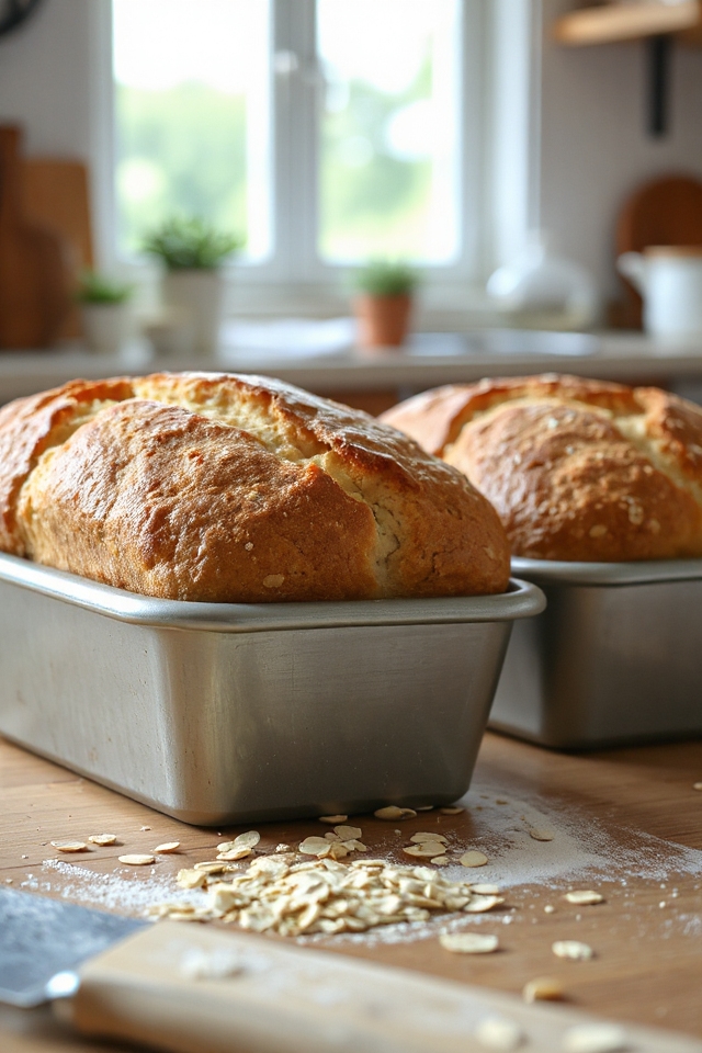 dough rising and baking