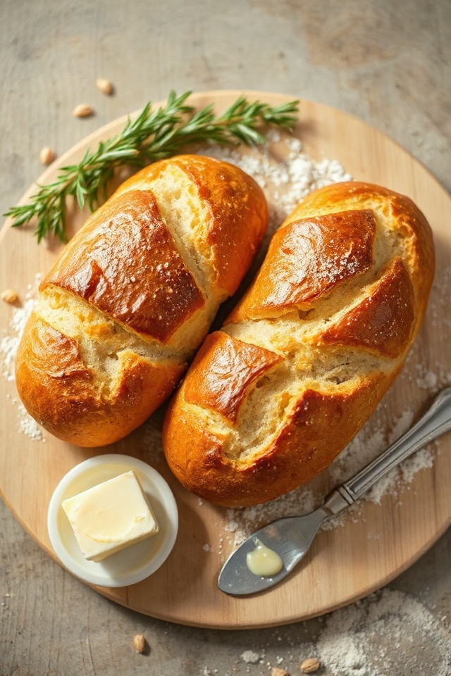 freshly baked french bread