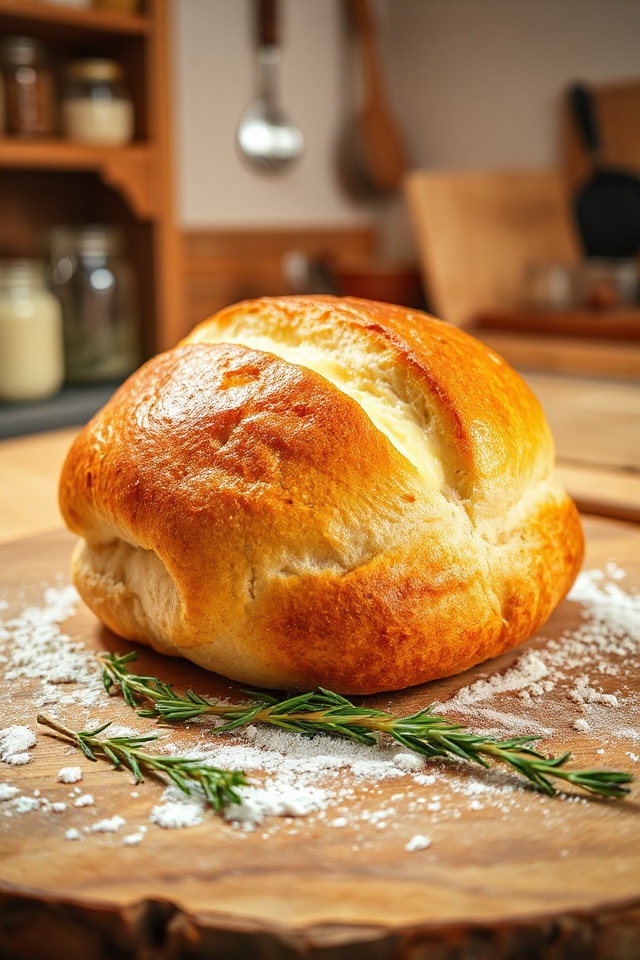 homemade bubbly sourdough bread