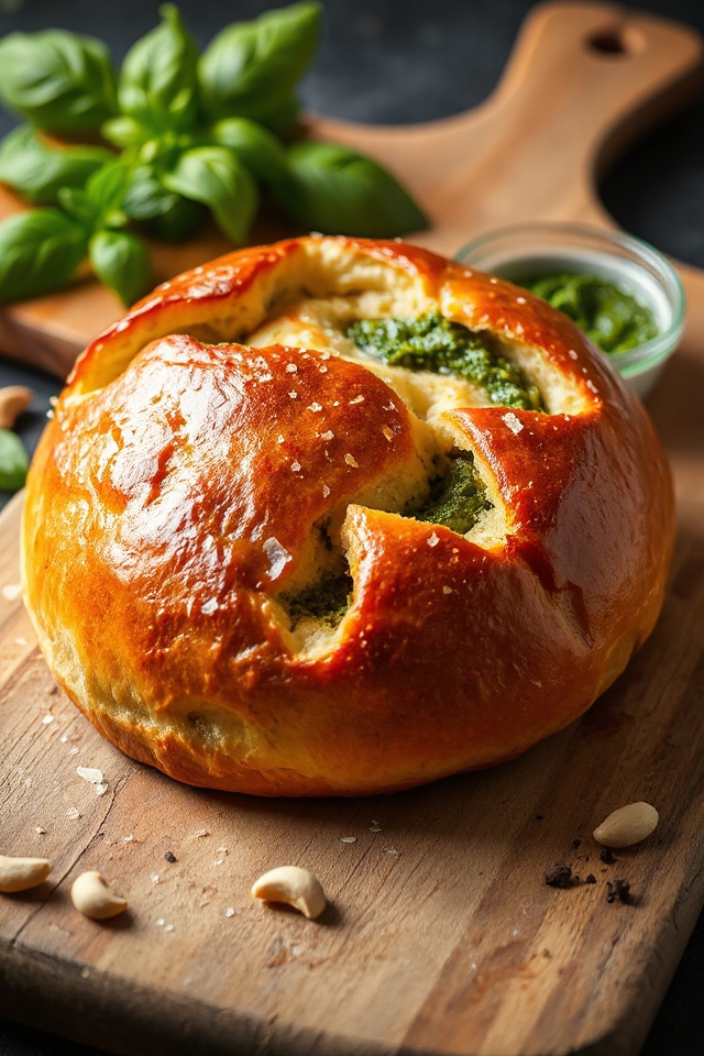 homemade pesto bread recipe