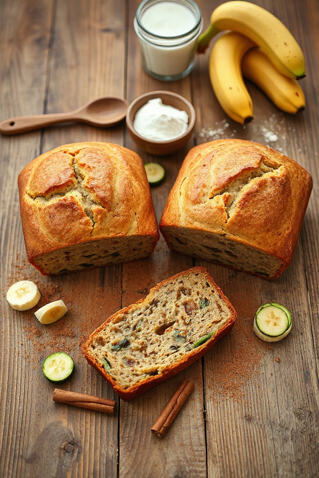 moist banana zucchini bread