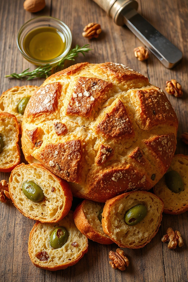 olive bread baking instructions