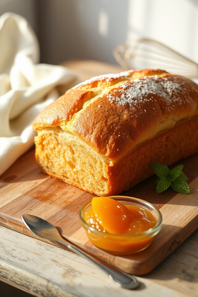 peach bread baking instructions