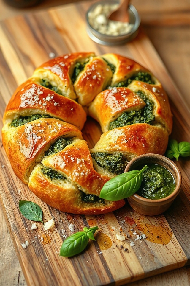 pesto infused bread recipe
