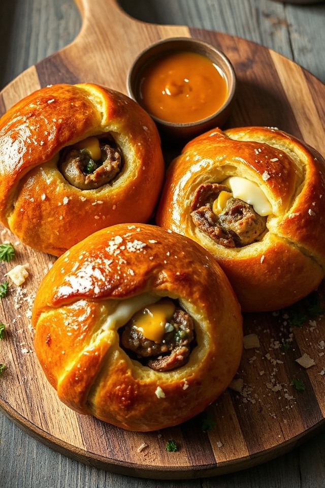 sausage filled bread preparation instructions