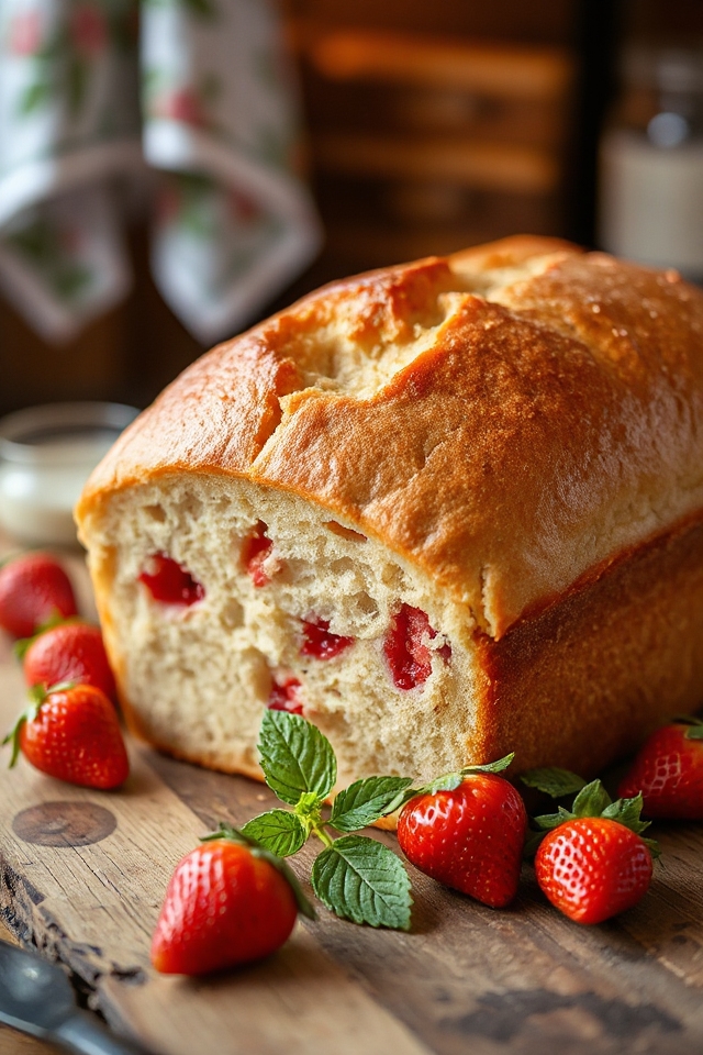 strawberry bread baking adventure