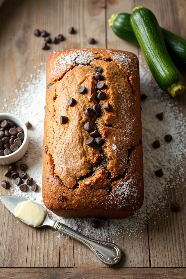 zucchini bread with chocolate chips
